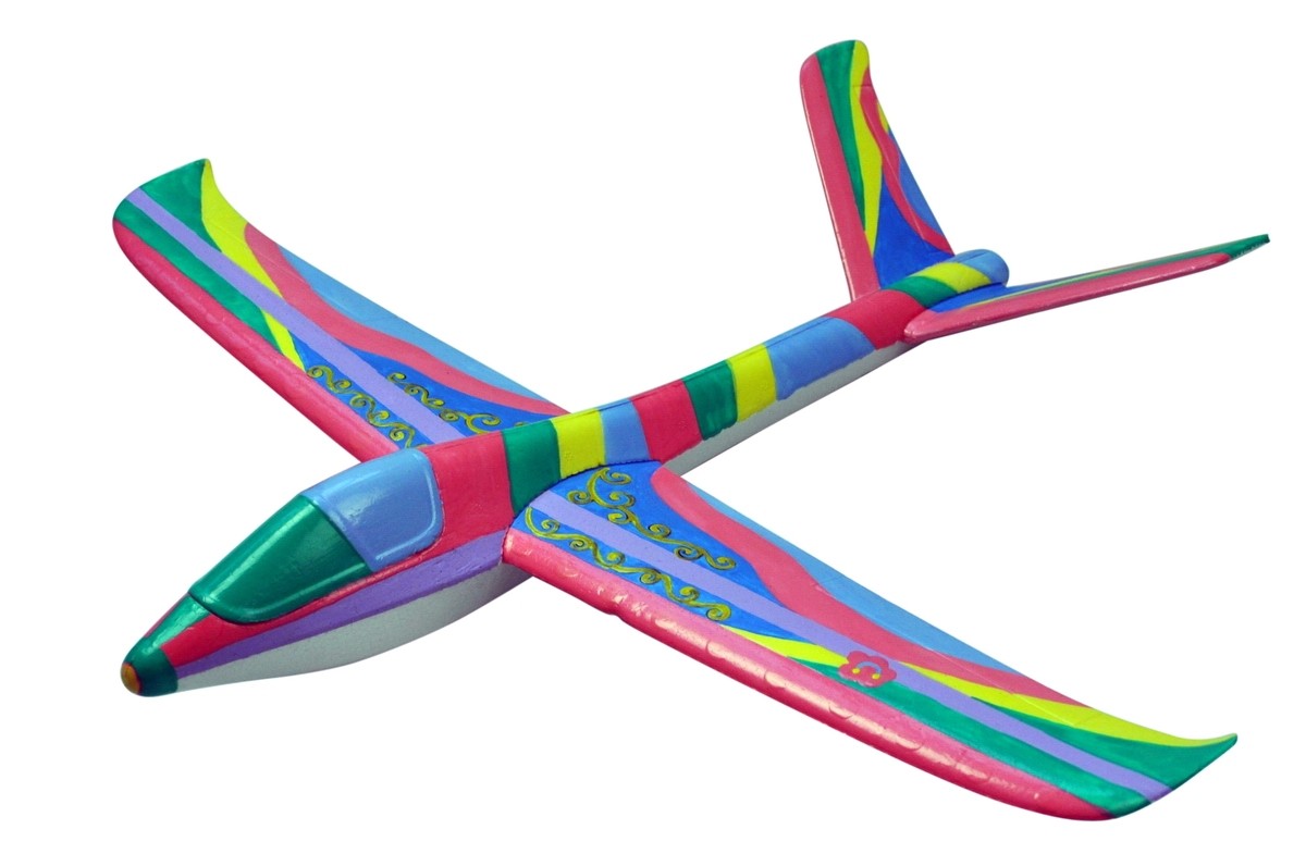 Планер метательный J-Color Eagle 600мм c комплектом красок JC-30318