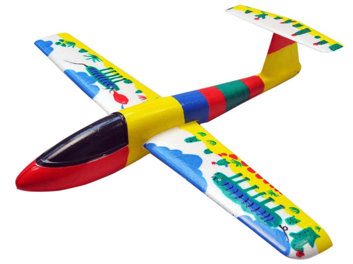 Планер метательный J-Color Falcon 600мм c комплектом красок JC-30319