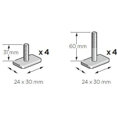 Т-адаптер Thule SnowPack T-track Adapter 8896 (TH 8896)