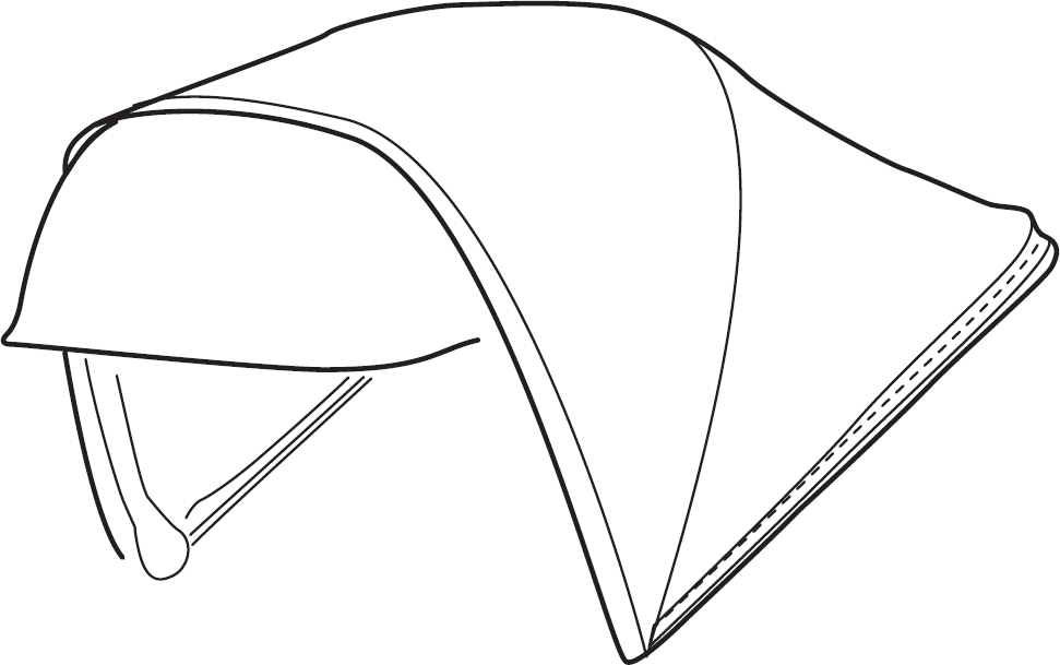 Козырек (Jet Black) 33510436 (Glide 2) (TH 33510436)