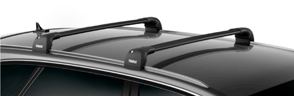 Багажник на интегрированные рейлинги Thule Wingbar Edge Black для Mercedes-Benz GLA-Class (X156) 2013-2020; Infiniti QX30 (mkI) 2016-2019 (TH 9594B-4049)