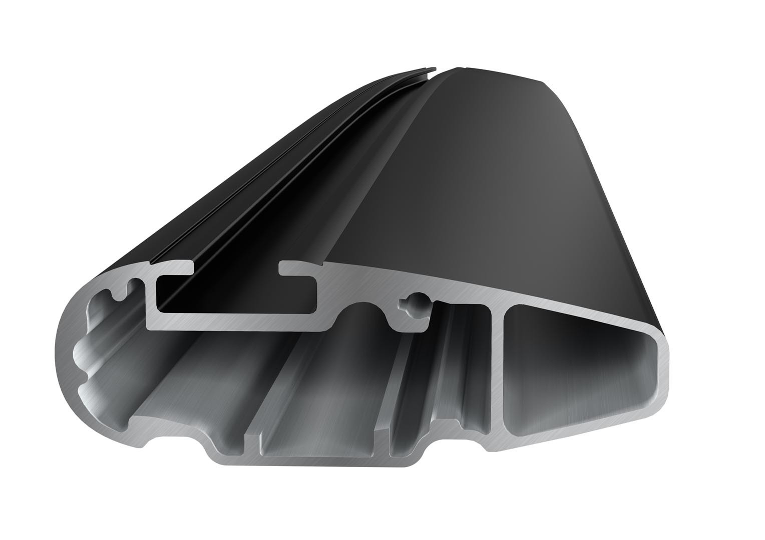 Багажник на интегрированные рейлинги Thule Wingbar Edge Black для Peugeot 308 (mkII)(универсал) 2013-2021 (TH 9595B-4053)