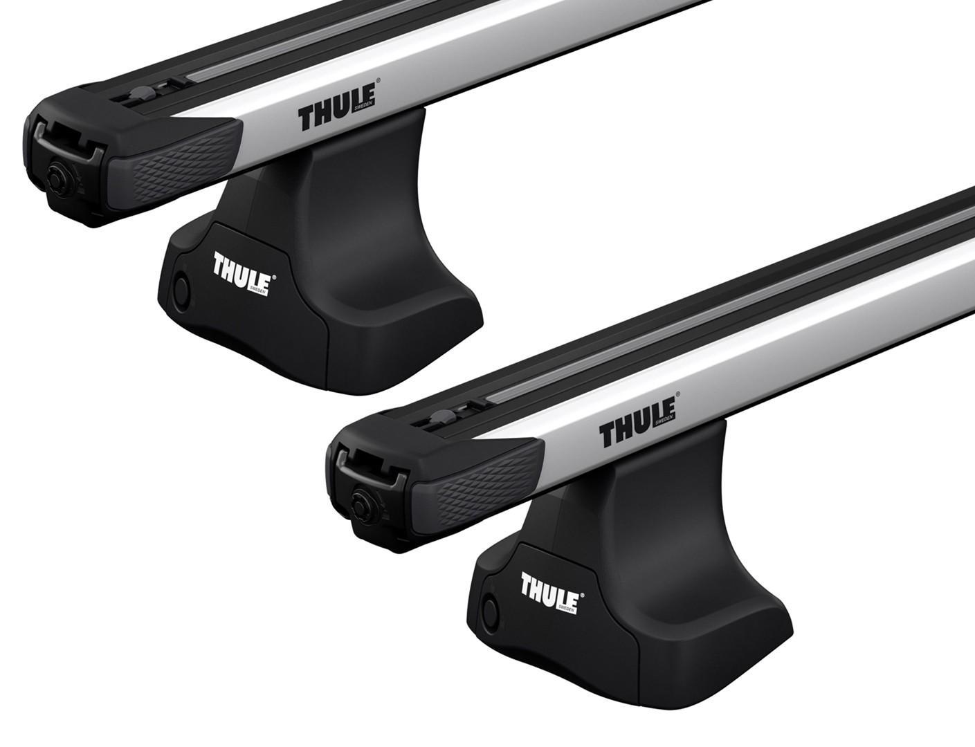 Багажник на гладкую крышу Thule Slidebar для Ford Focus (mkIII)(хетчбэк и седан)(без отверстий фиксации) 2011-2018 (TH 892-754-1627)