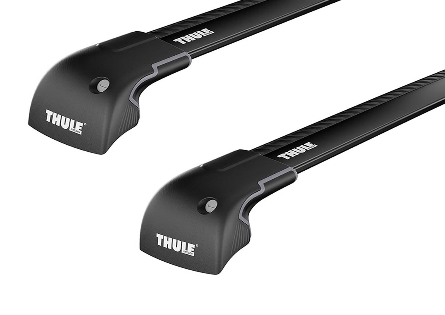 Багажник на интегрированные рейлинги Thule Wingbar Edge Black для Hyundai Santa Fe (mkIV) 2018→ (TH 9595B-4093)