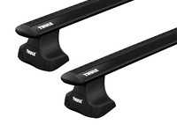 Багажник на гладкую крышу Thule Wingbar Evo Rapid Black для Nissan Sentra (mkVII)(B17)(седан) 2013-2019 (TH 7113B-754-1732)