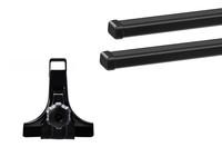 Багажник на водостоки (15см) Thule Squarebar Evo для Lada 2108; 2109; 21099; 2115 (mkI) 1984-2014 (TH 7121-951)