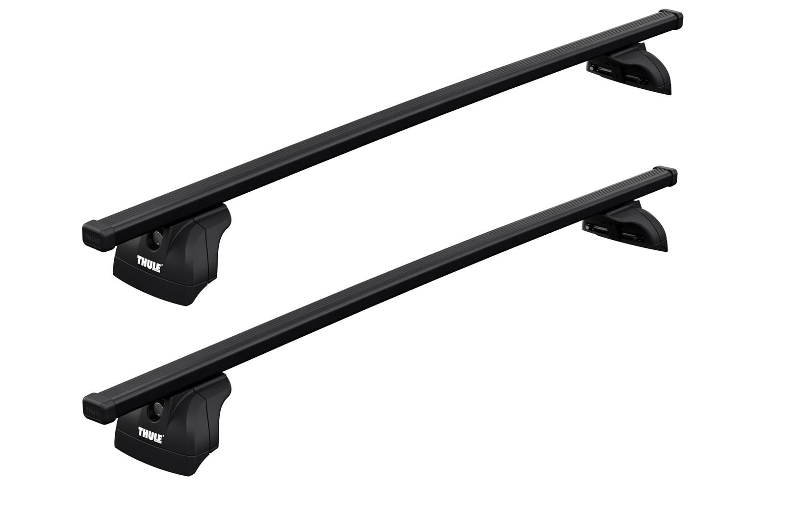 Багажник на интегрированные рейлинги Thule Squarebar Evo Rapid для Peugeot 508 (mkI)(универсал) 2010-2018 (TH 7122-753-4018)