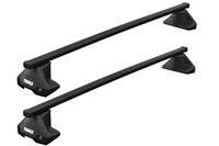 Багажник на гладкую крышу Thule Squarebar Evo для Porsche Panamera (mkII)(лифтбэк) 2017→ (TH 7124-7105-5049)