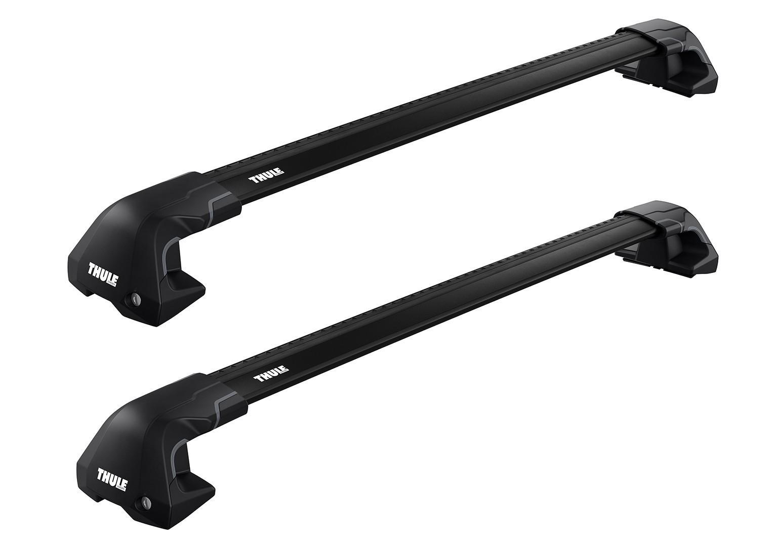 Багажник на гладкую крышу Thule Wingbar Edge Black для Audi e-tron (mkI)(Sportback) 2019→ (TH 7215B-7215B-7205-6046)