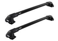 Багажник на гладкую крышу Thule Wingbar Edge Black для Audi e-tron (mkI)(Sportback) 2019→ (TH 7215B-7215B-7205-6046)