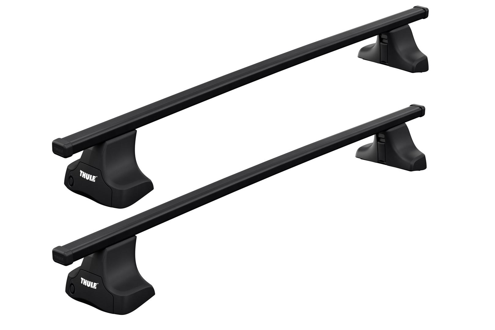 Багажник на гладкую крышу Thule Squarebar Evo для Hyundai Sonata (mkVIII) 2019→ (TH 7124-7105-5229)