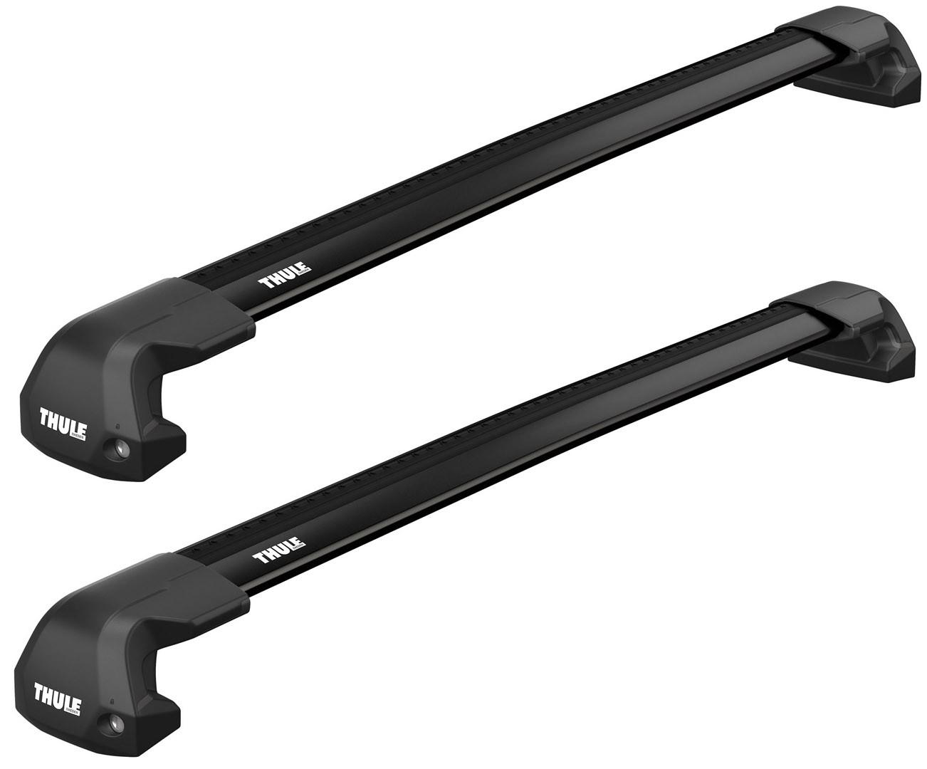 Багажник в штатные места в рейлинге Thule Wingbar Edge Black для Audi Q7/SQ7 (mkII) 2015→ (TH 7216B-7215B-7207-7005)