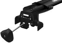 Багажник в штатные места в рейлинге Thule Wingbar Edge Black для Audi Q7/SQ7 (mkII) 2015→ (TH 7216B-7215B-7207-7005)