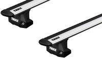 Багажник в штатные места в рейлинге Thule Wingbar Evo для Peugeot 5008 (mkI) 2009-2016 (TH 7114-7107-7045)