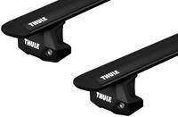 Багажник в штатные места на рейлинге Thule Wingbar Evo Black для Jeep Compass (mkII) 2016→ (TH 7112B-7106-6082)