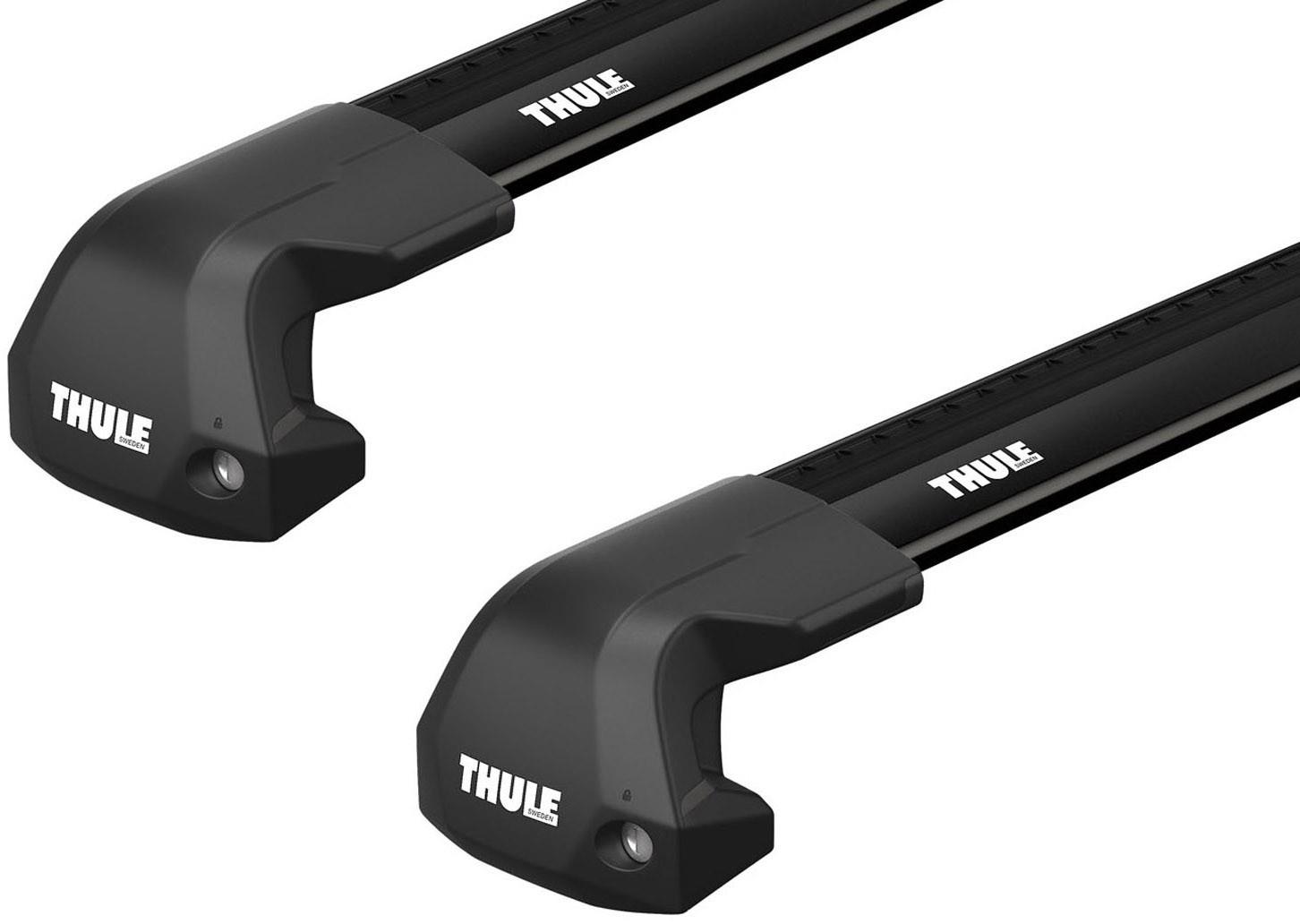 Багажник в штатные места на рейлинге Thule Wingbar Edge Black для Nissan Kicks (mkI) 2016→ (TH 7213B-7212B-7206-6086)