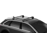 Багажник на интегрированные рейлинги Thule Wingbar Edge Black для Suzuki Grand Vitara (mkIII) 2005-2017 (TH 7214B-7213B-7206-6138)