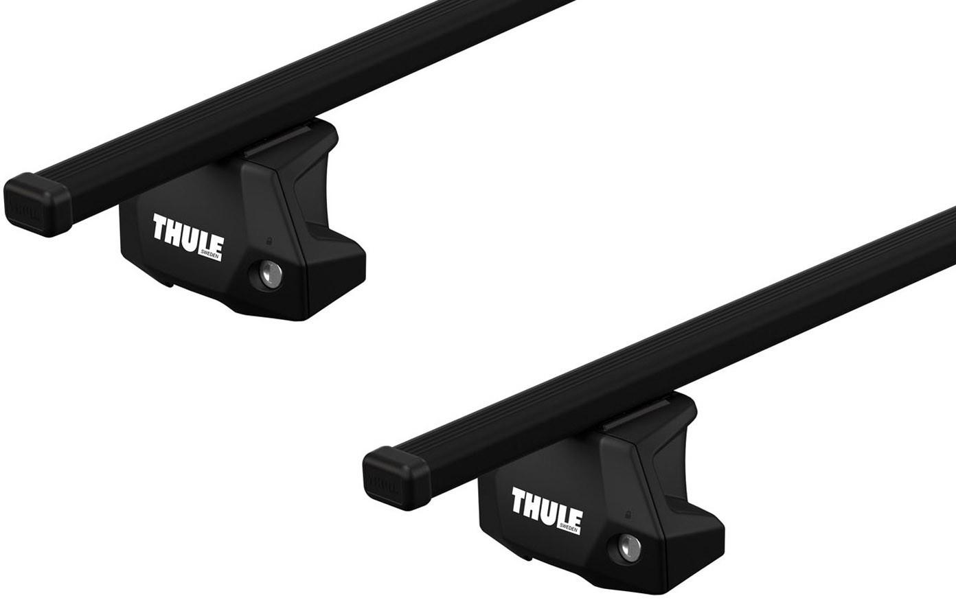 Багажник в штатные места на рейлинге Thule Squarebar Evo для Acura MDX (mkIII) 2014-2020; Honda Pilot (mkIII) 2016→ (TH 7123-7106-6111)