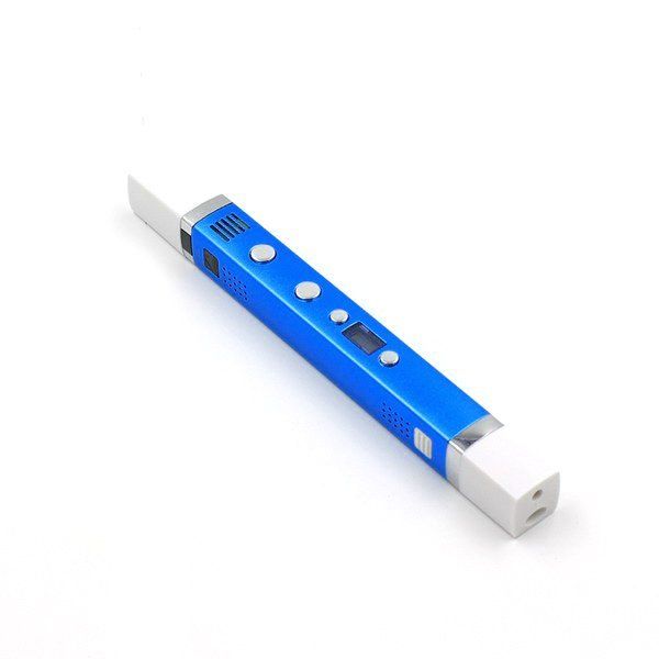 3д ручка MyRiwell 3 RP100C Blue + 30 м пластика + трафареты