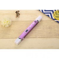 3д ручка MyRiwell 3 RP100C Purple + 30 м пластика + трафареты