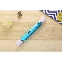 3д ручка MyRiwell 3 RP100C Light Blue + 30 м пластика + трафареты