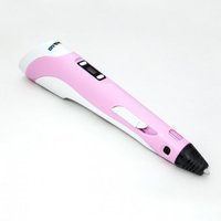 3д ручка MyRiwell 2 RP100B Pink + 30 м пластика + трафареты