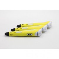 3д ручка MyRiwell 2 RP100B Yellow + 30 м пластика + трафареты