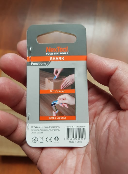 Мини-Мультитул NexTool EDC box cutter Shark KT5521Black