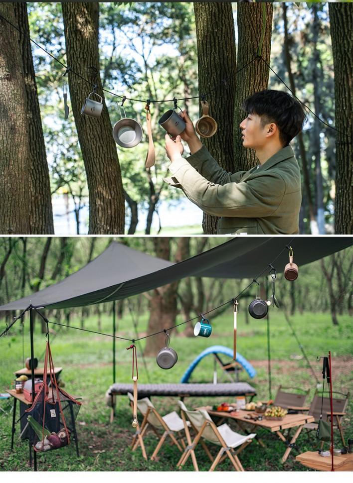 Бечевка Naturehike NH19PJ040 430мм, темно-серый