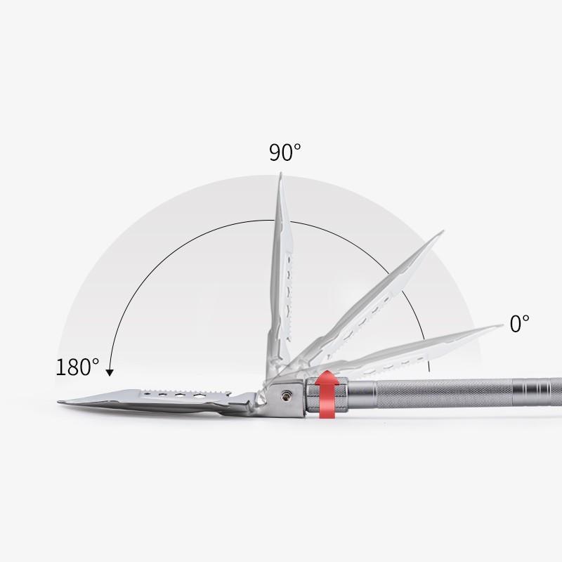 Лопата Naturehike Multifunctional outdoor shovel NH20GJ002, серебристый