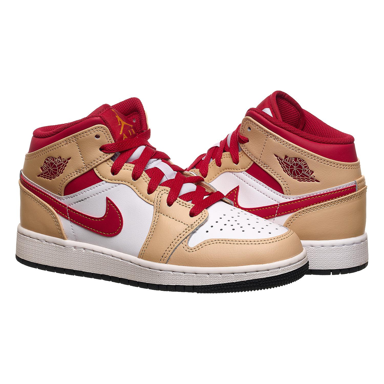 Кроссовки женские Nike Jordan 0 Mid Light Cardinal Curry (Gs) (554725-201)