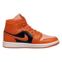 Кроссовки женские Nike Jordan 1 Mid Orange Black (DM3381-600)