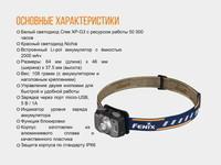 Фонарь налобный Fenix HL32R сер