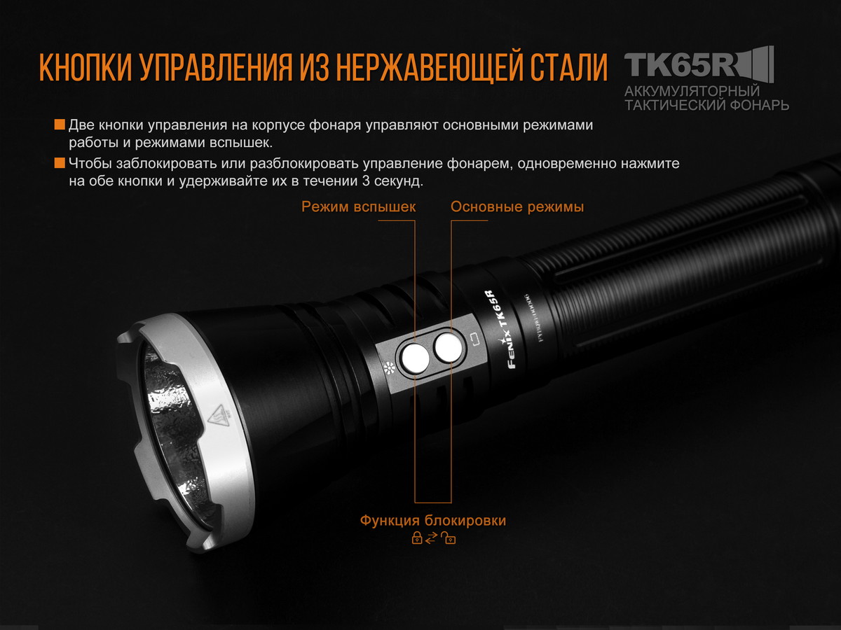Фонарь ручной Fenix TK65R