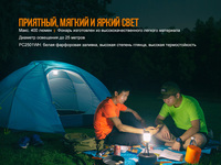 Фонарь кемпинговый Fenix CL26R красный