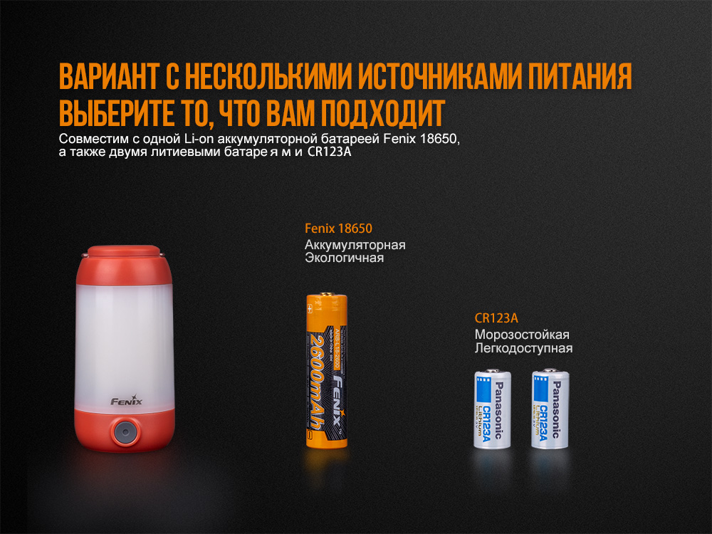 Фонарь кемпинговый Fenix CL26R красный