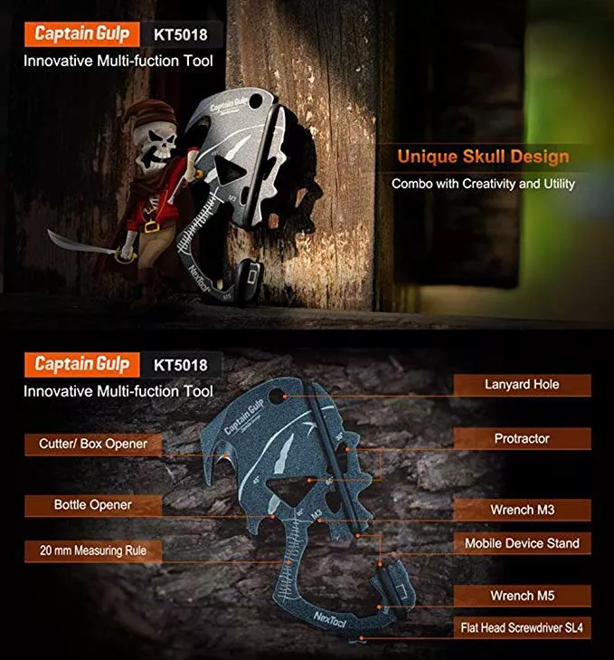 Мини-Мультитул NexTool Captain Gulp KT5018