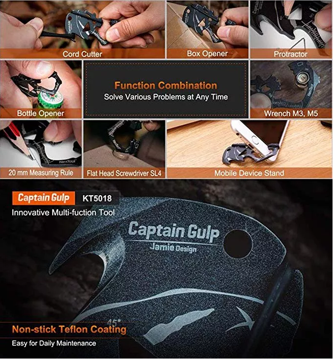Мини-Мультитул NexTool Captain Gulp KT5018
