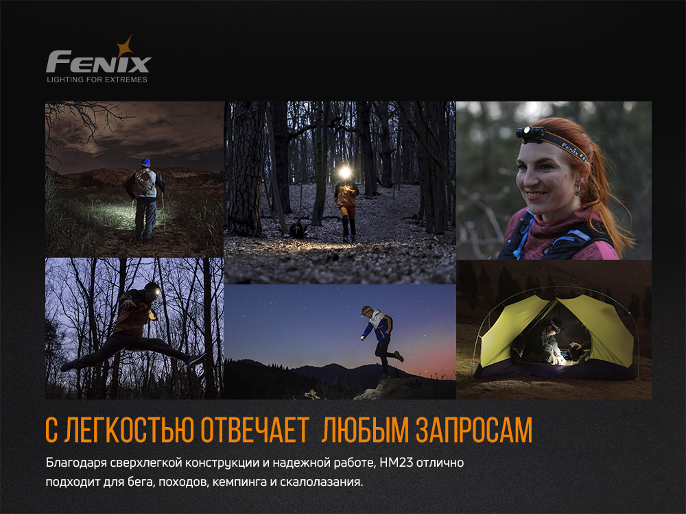Фонарь налобный Fenix HM23