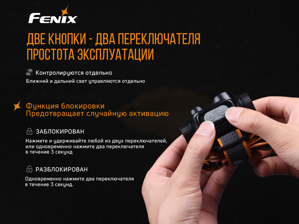 Фонарь налобный Fenix HM65R