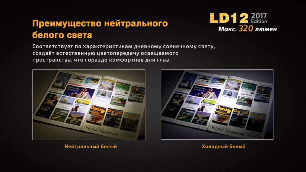 Фонарь ручной Fenix LD12 CREE XP-G2 R5 2017