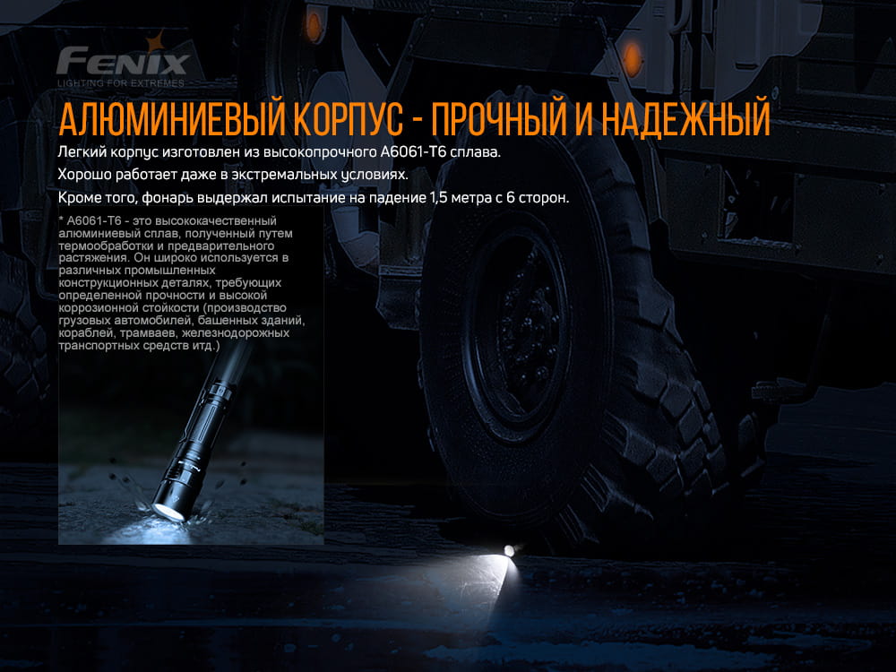 Фонарь ручной Fenix PD40R V2.0 PD40RV20