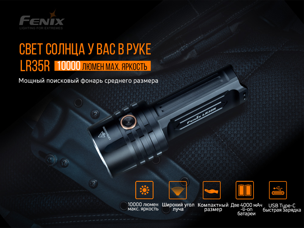 Фонарь ручной Fenix LR35R