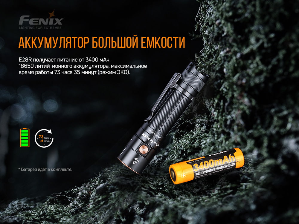 Фонарь ручной Fenix E28R