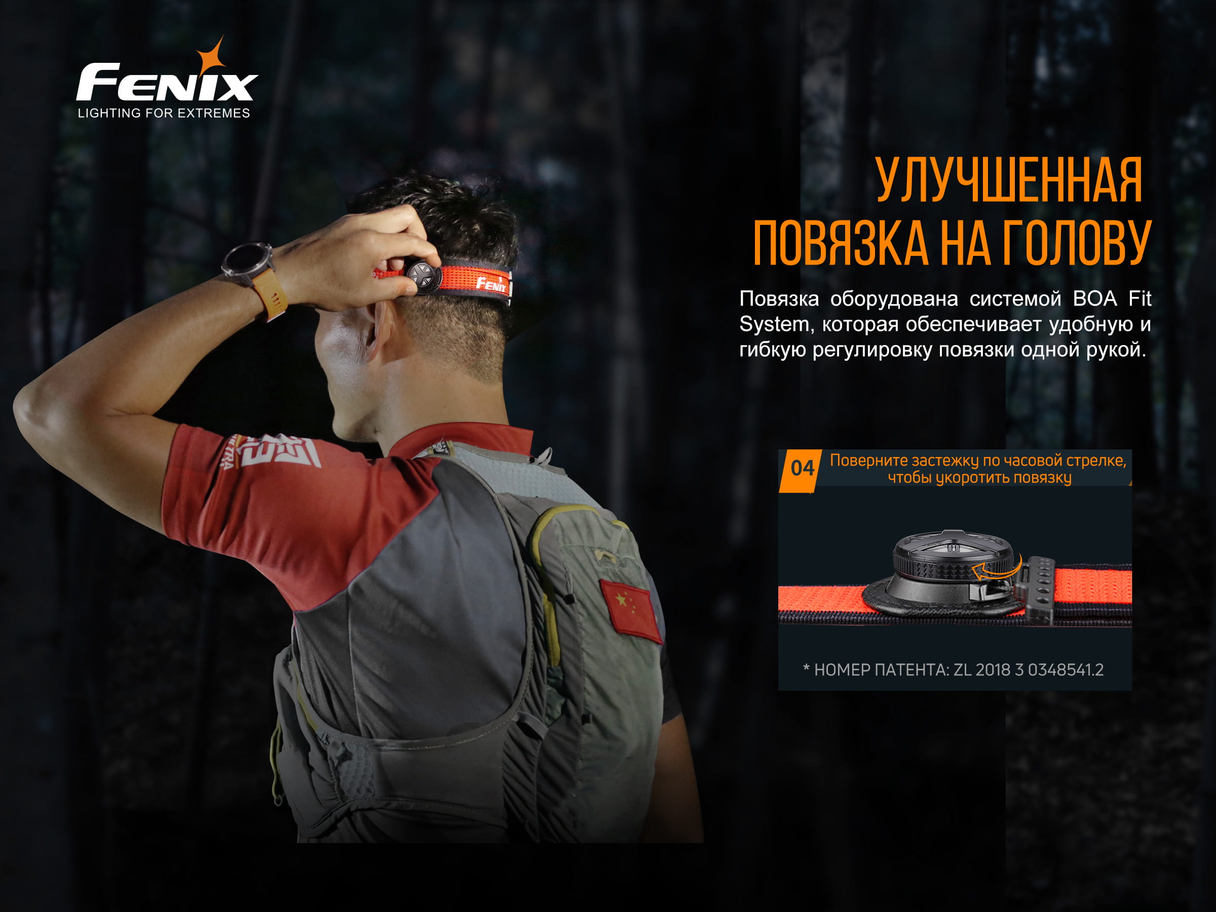 Фонарь налобный Fenix HM65R-T