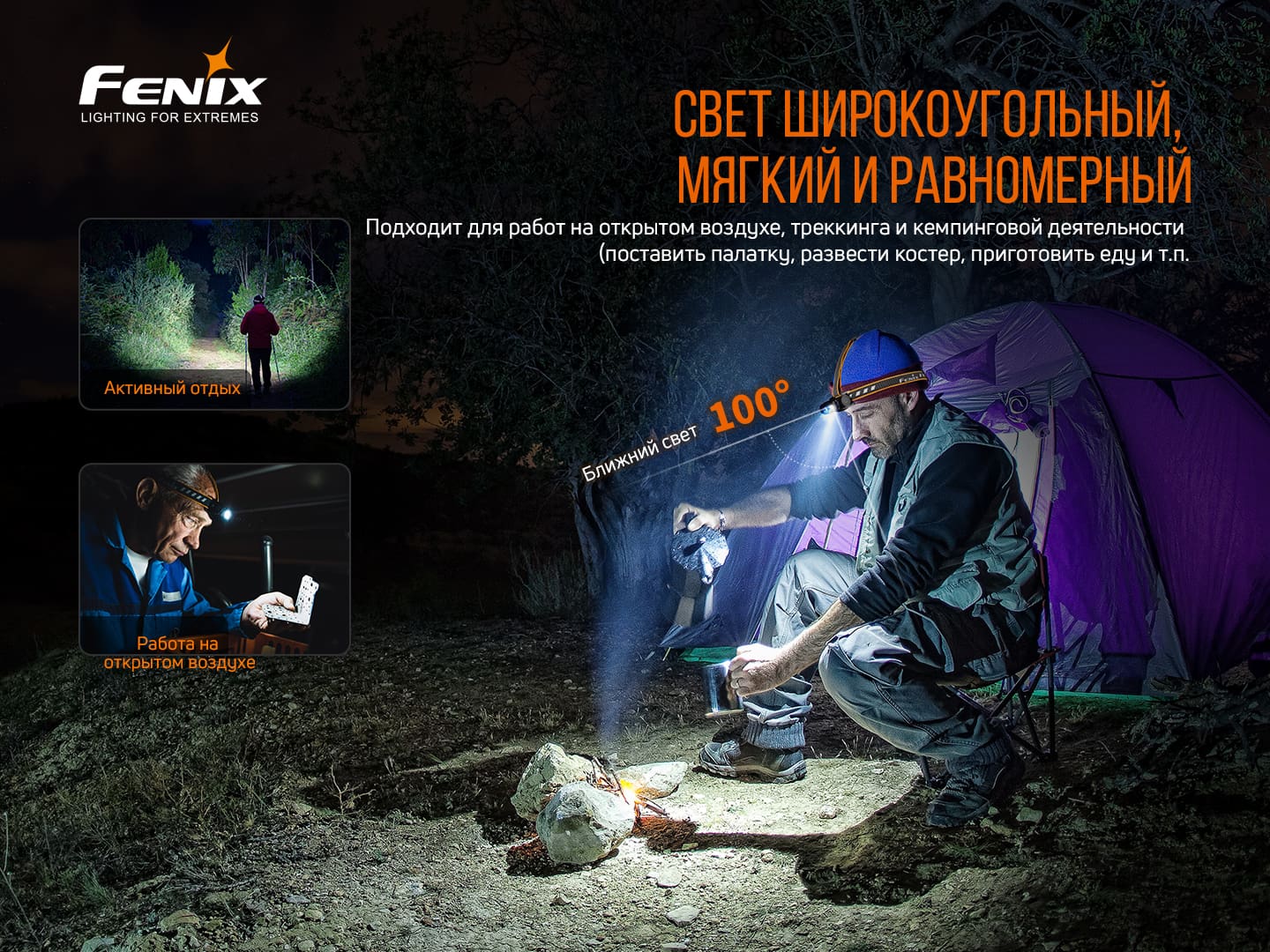 Фонарь налобный Fenix HM60R