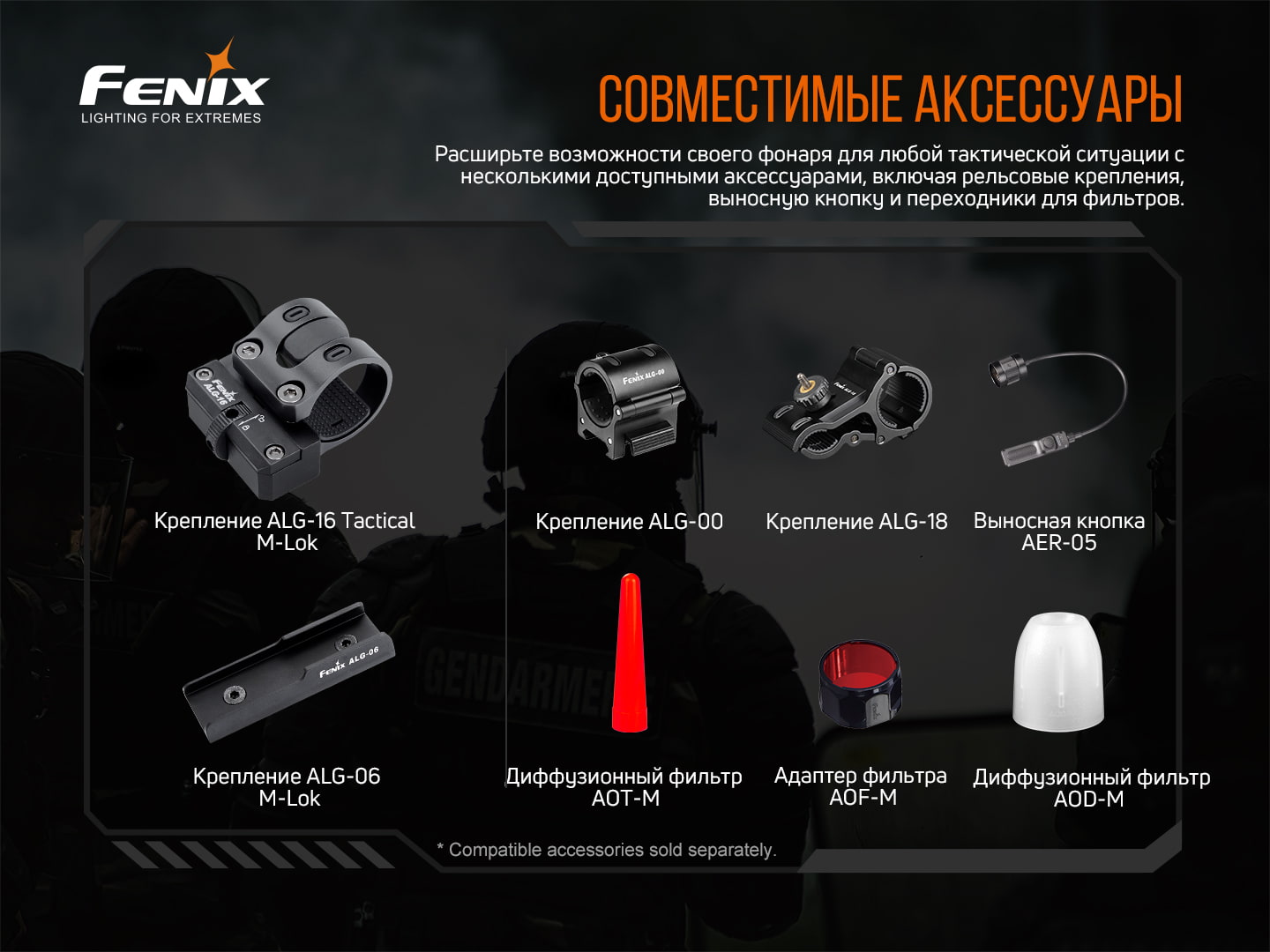 Фонарь ручной Fenix TK20R V2.0