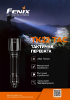 Фонарь ручной Fenix TK22TAC