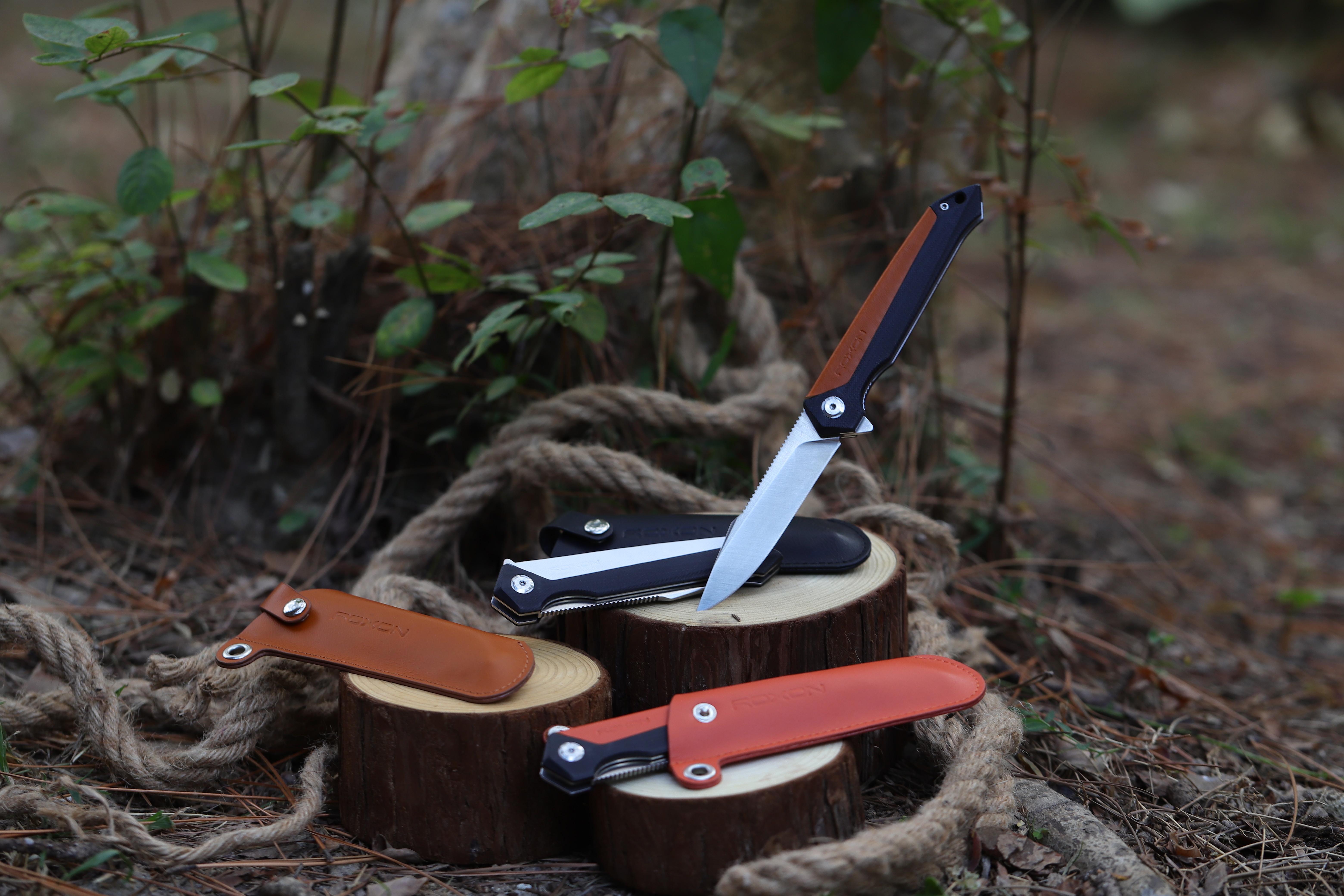 Нож складной Roxon K3 лезвие 12C27, белый