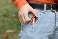 Нож складной Roxon K2 лезвие D2, оранжевый